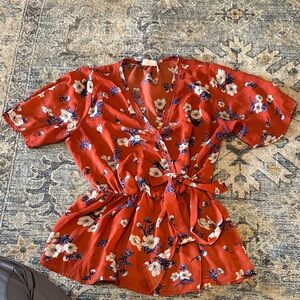 Sienna Sky Red Floral Blouse